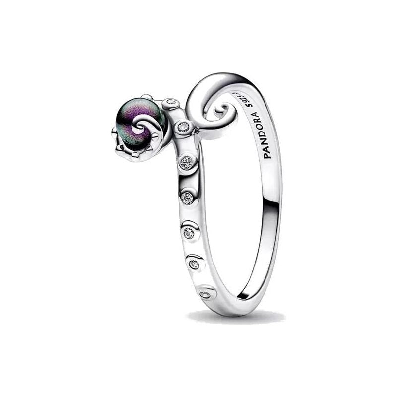 PANDORA JEWELS DISNEY COLLECTION Mod. THE LITTLE MERMAID URSULA - RING - Size 58 Ring PANDORA