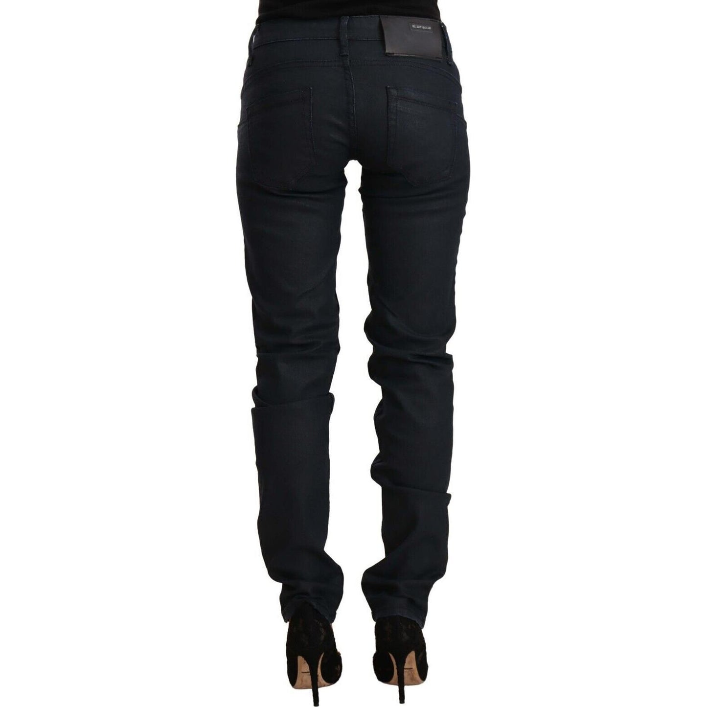 Acht Chic Low Waist Skinny Black Denim Acht