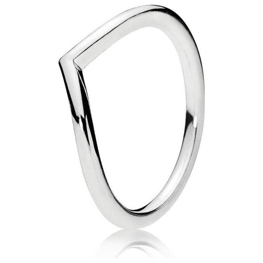 PANDORA JEWELS Mod. WISHBONE SILVER - RING - Size 60 Ring PANDORA