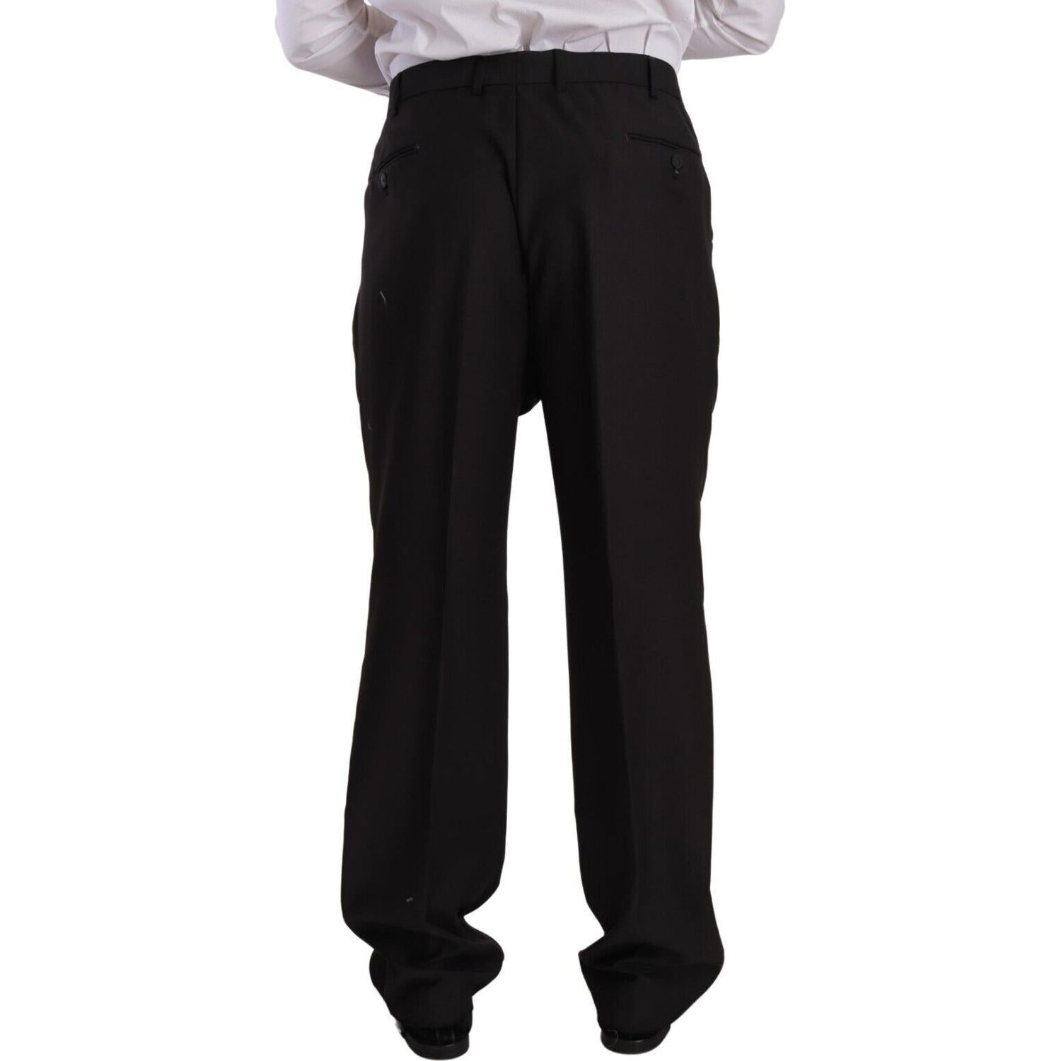 Domenico Tagliente Gray Polyester Single Breasted Formal Suit