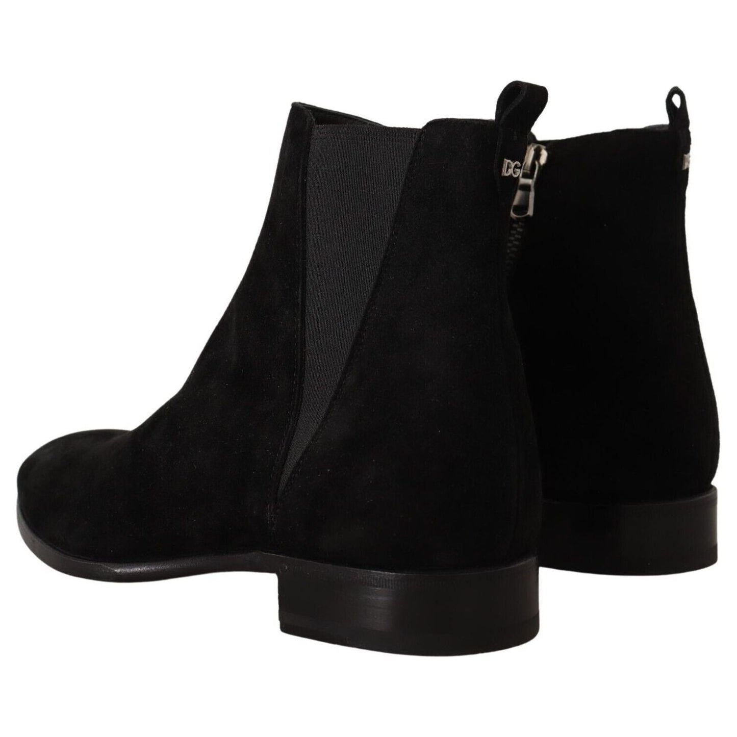 Dolce & Gabbana Elegant Suede Leather Chelsea Boots Dolce & Gabbana