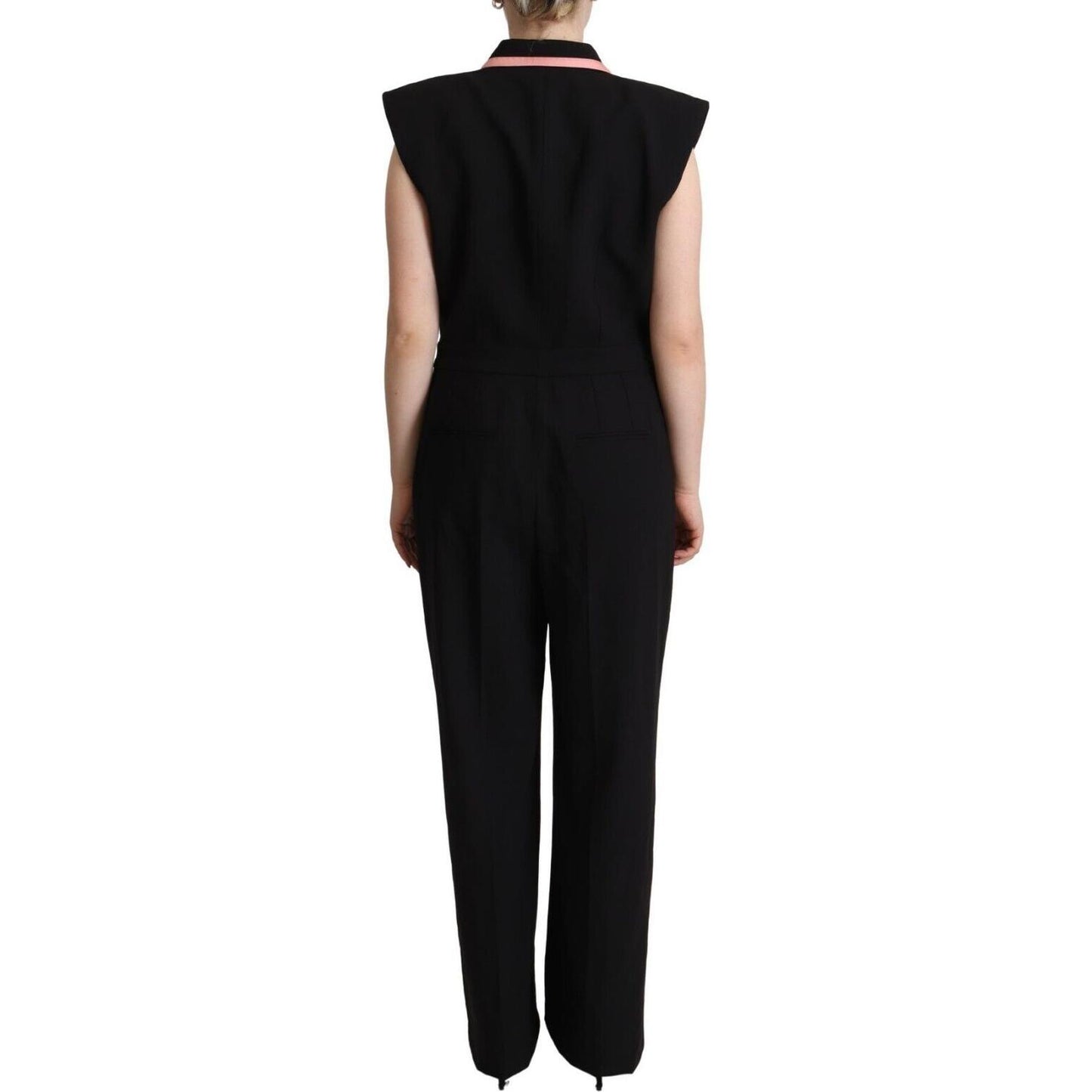 Dolce & Gabbana Elegant Sleeveless Wool Blend Jumpsuit Dolce & Gabbana