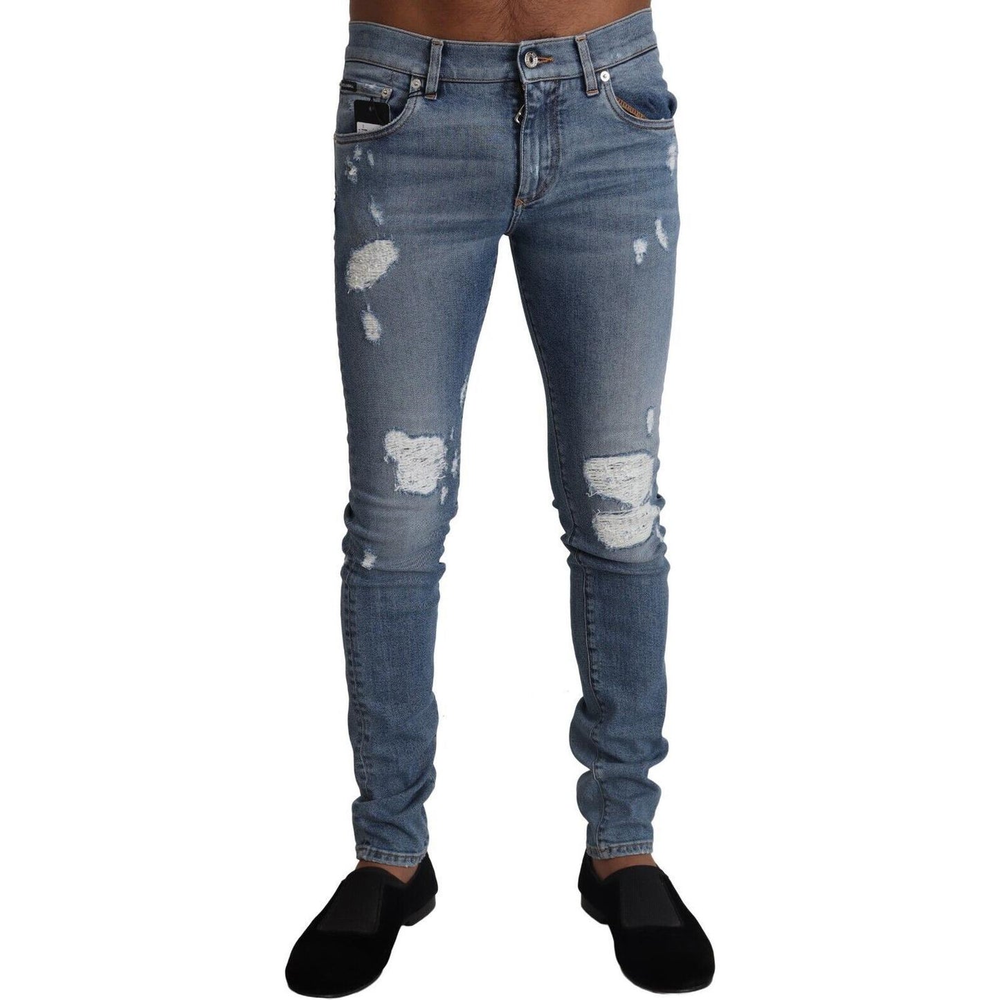 Dolce & Gabbana Elegant Light Blue Skinny Denim Pants Dolce & Gabbana