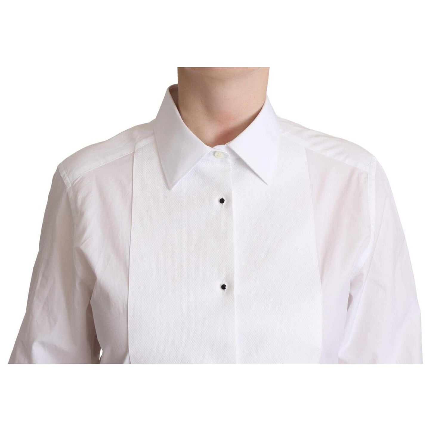 Dolce & Gabbana Elegant White Poplin Dress Shirt Dolce & Gabbana