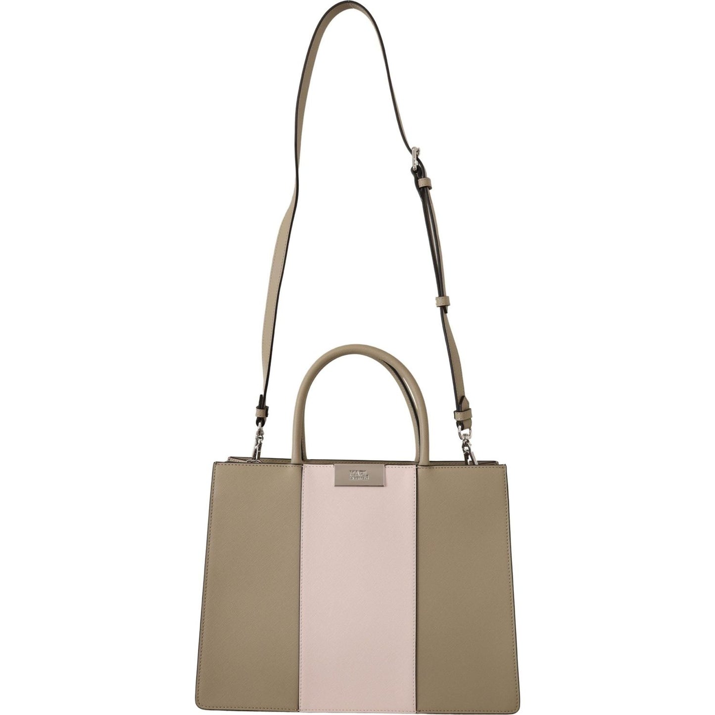 Karl Lagerfeld Elegant Sage Green Tote Shoulder Bag Karl Lagerfeld