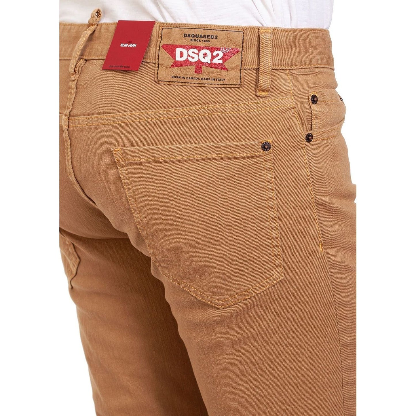 Dsquared² Brown Cotton Men's Jeans Dsquared²