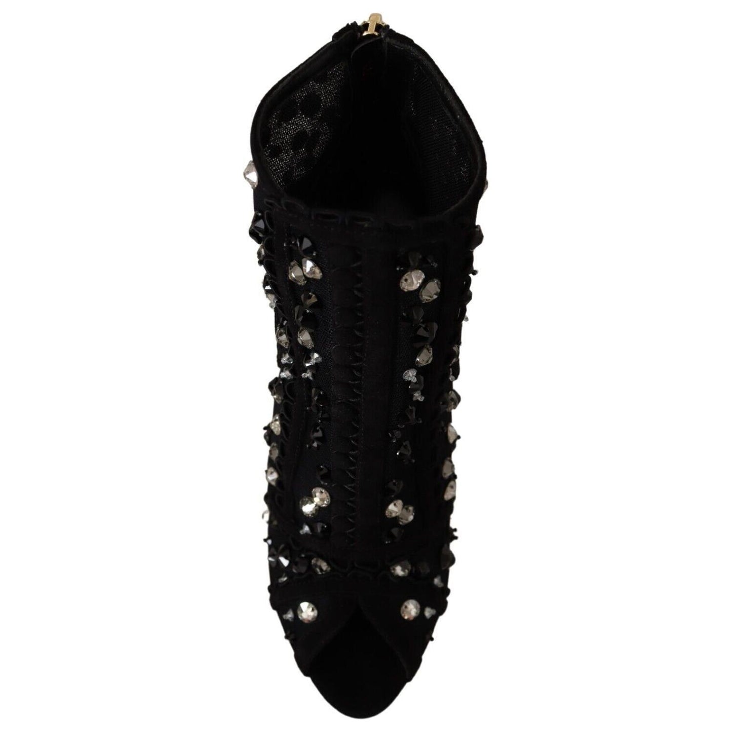 Dolce & Gabbana Embellished Crystal Short Boots Dolce & Gabbana