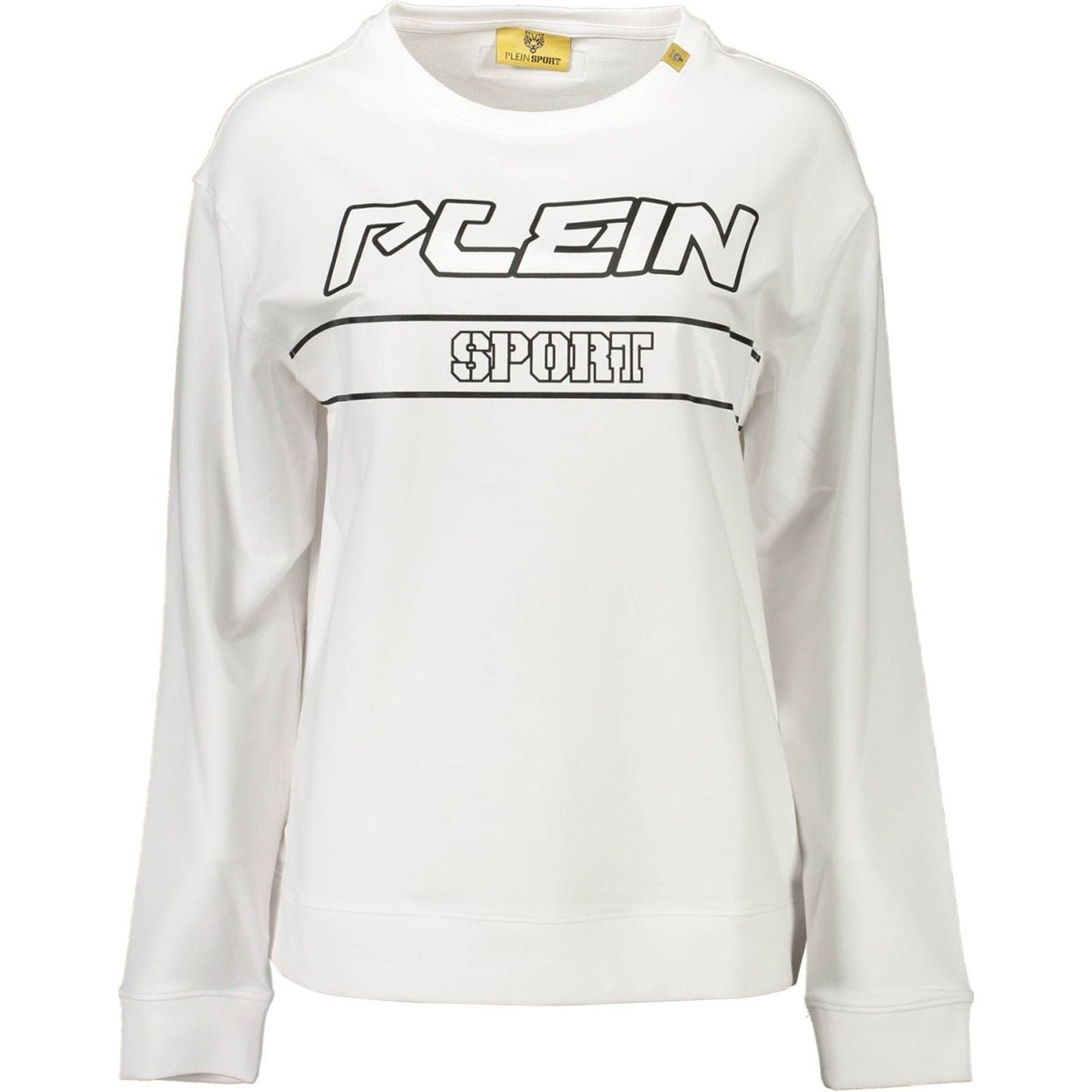 Plein Sport White Cotton Women Sweater Plein Sport