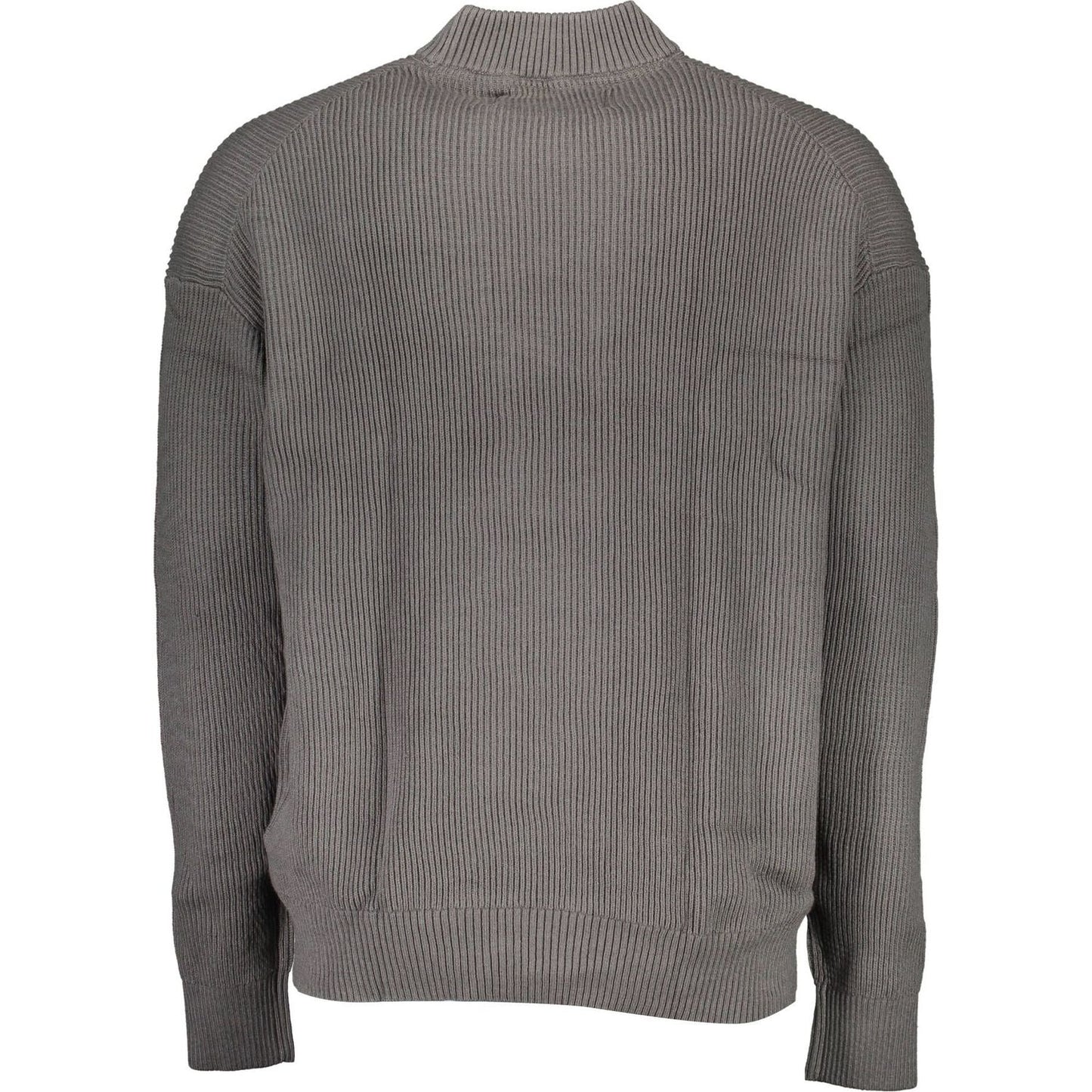 Calvin Klein Gray Cotton Men Sweater Calvin Klein