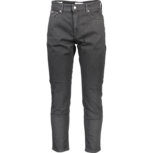 Calvin Klein Black Cotton Men Jeans Calvin Klein