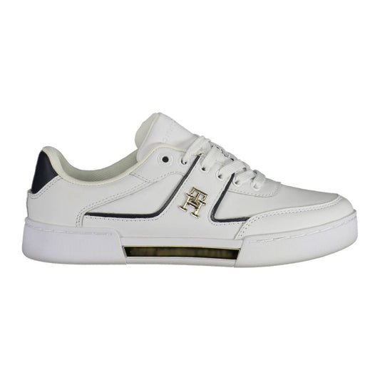 Tommy Hilfiger White Leather Women Sneaker Tommy Hilfiger