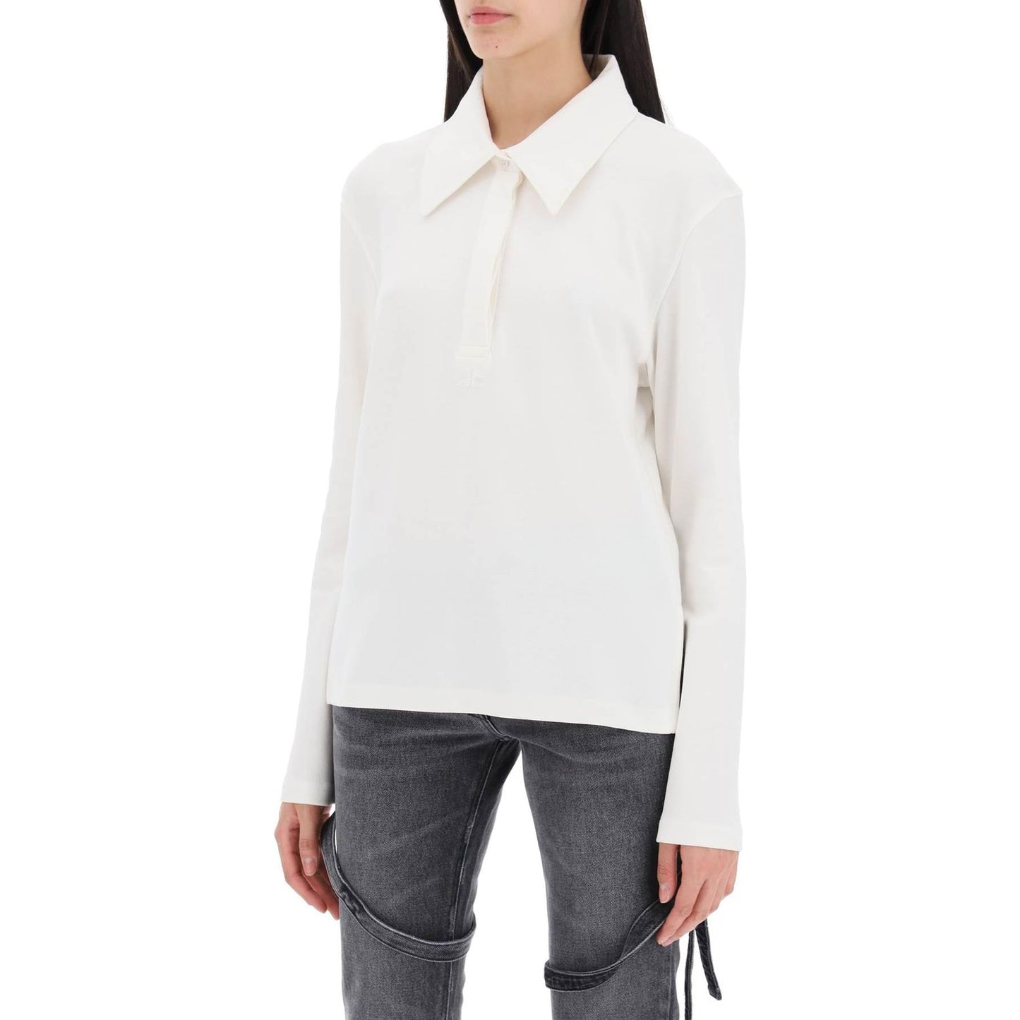 Courreges cotton piqué polo shirt Topwear Courreges