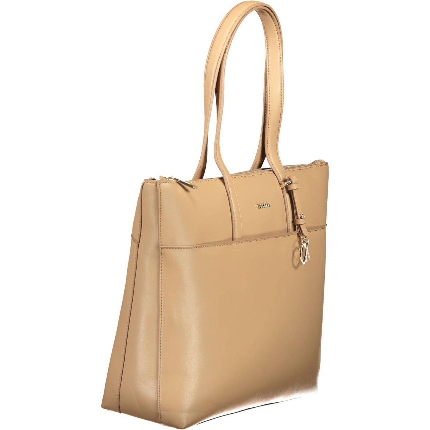 Calvin Klein Beige Polyester Women Handbag Calvin Klein