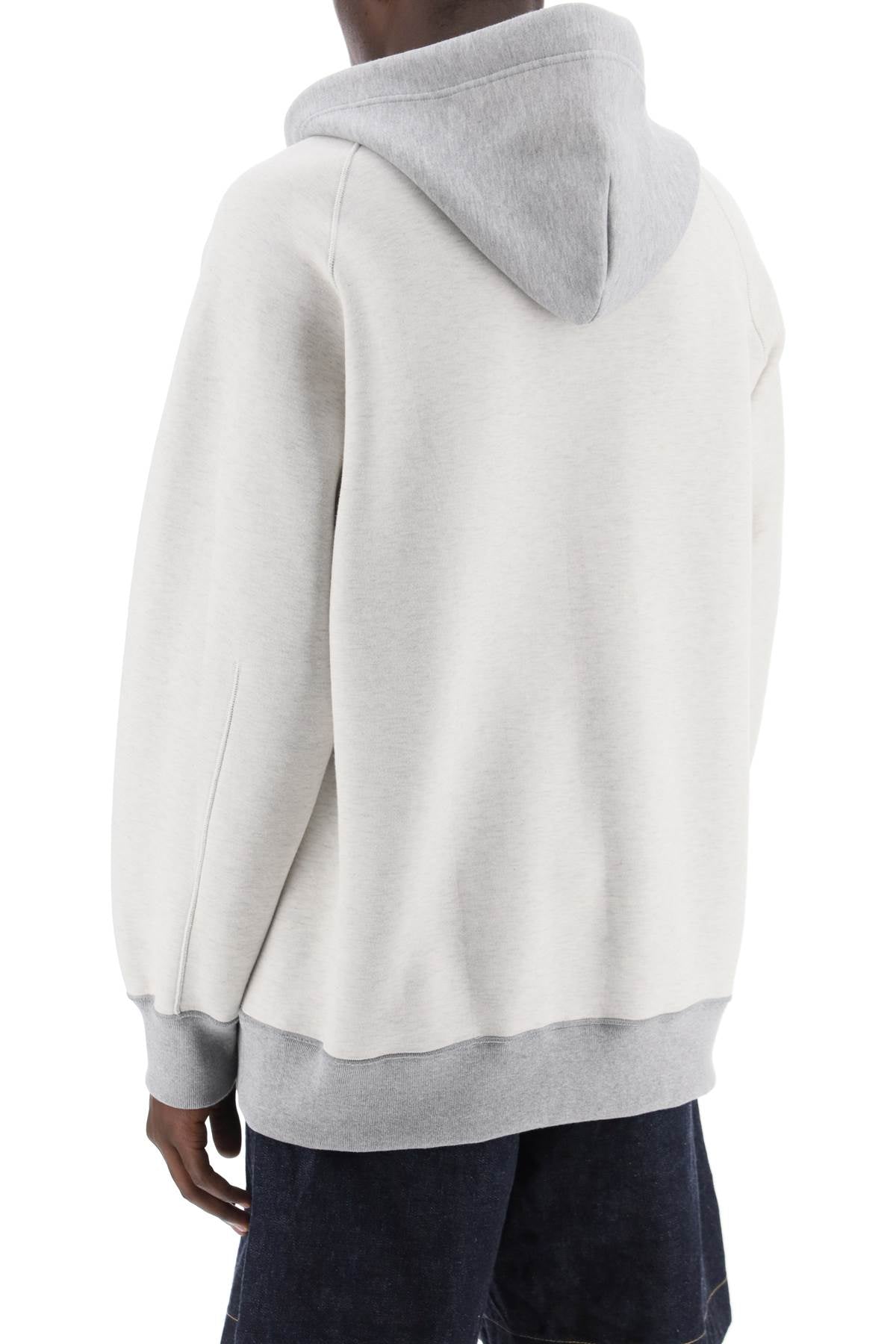 Sacai hooded sweatshirt with reverse Topwear Sacai