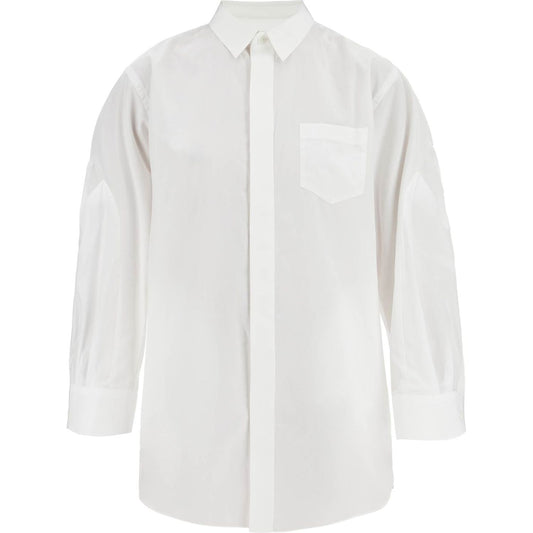 Sacai mini poplin blouse in chem Dresses Sacai