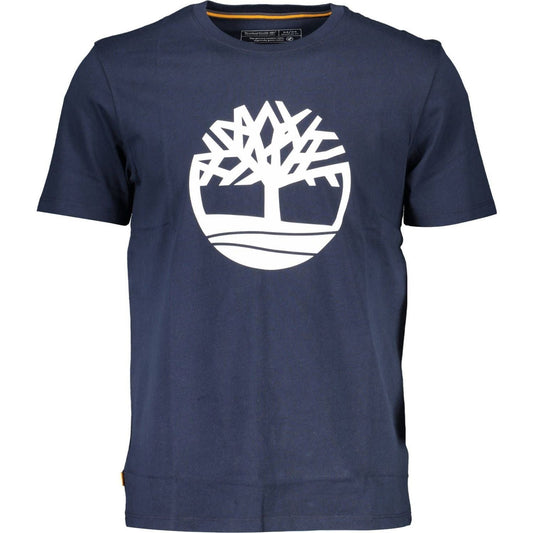 Timberland Blue Cotton Men T-Shirt Timberland