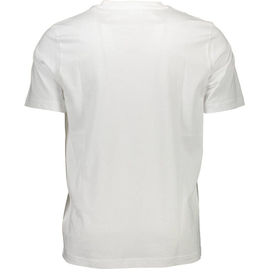 Crisp White Crew Neck Logo Tee