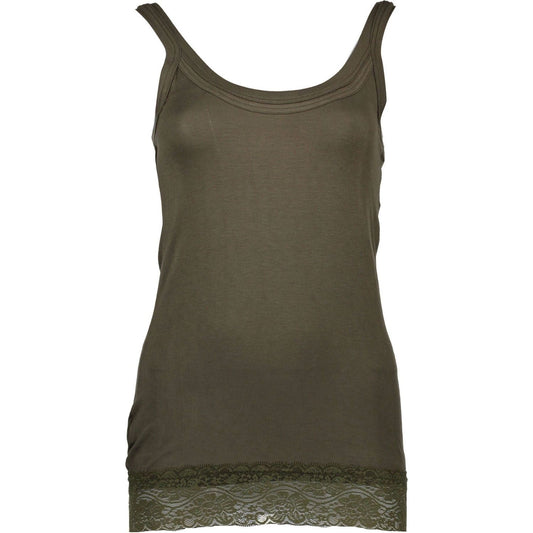 Silvian Heach Green Cotton Women Top