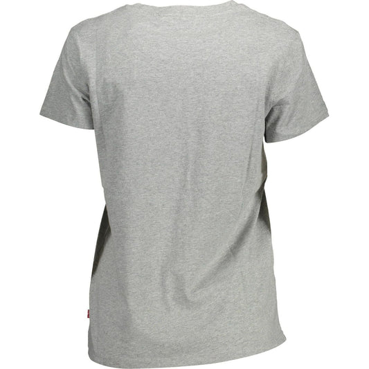 Levi's Gray Cotton Women T-Shirt Levi's