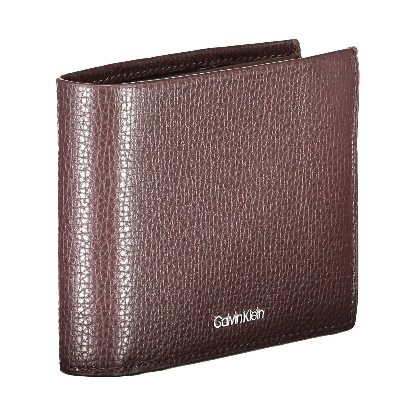 Calvin Klein Brown Leather Men Wallet Calvin Klein