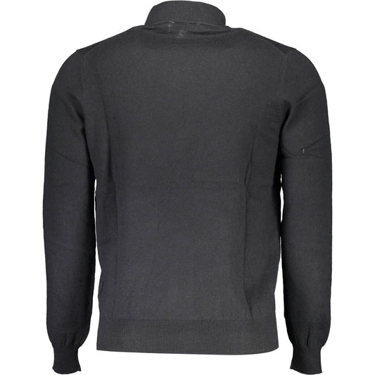 North Sails Black Cotton Men Sweater North Sails