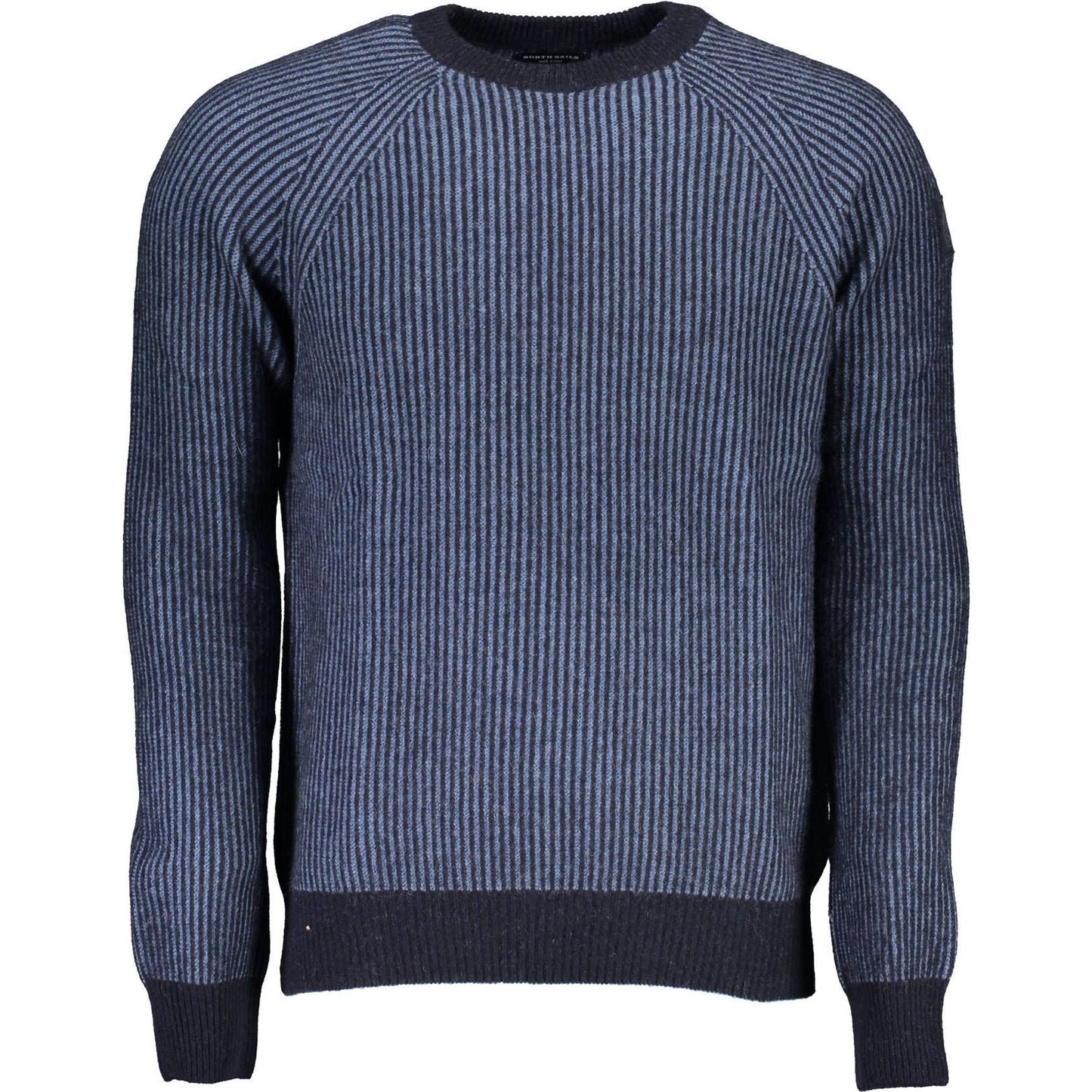 North Sails Blue Wool Men Sweater North Sails