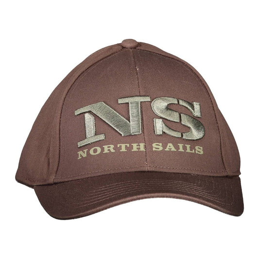 North Sails Brown Cotton Men Cap North Sails