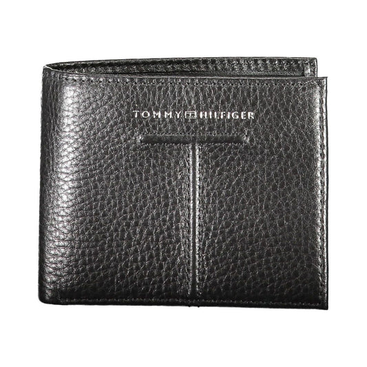 Tommy Hilfiger Black Leather Men Wallet Tommy Hilfiger