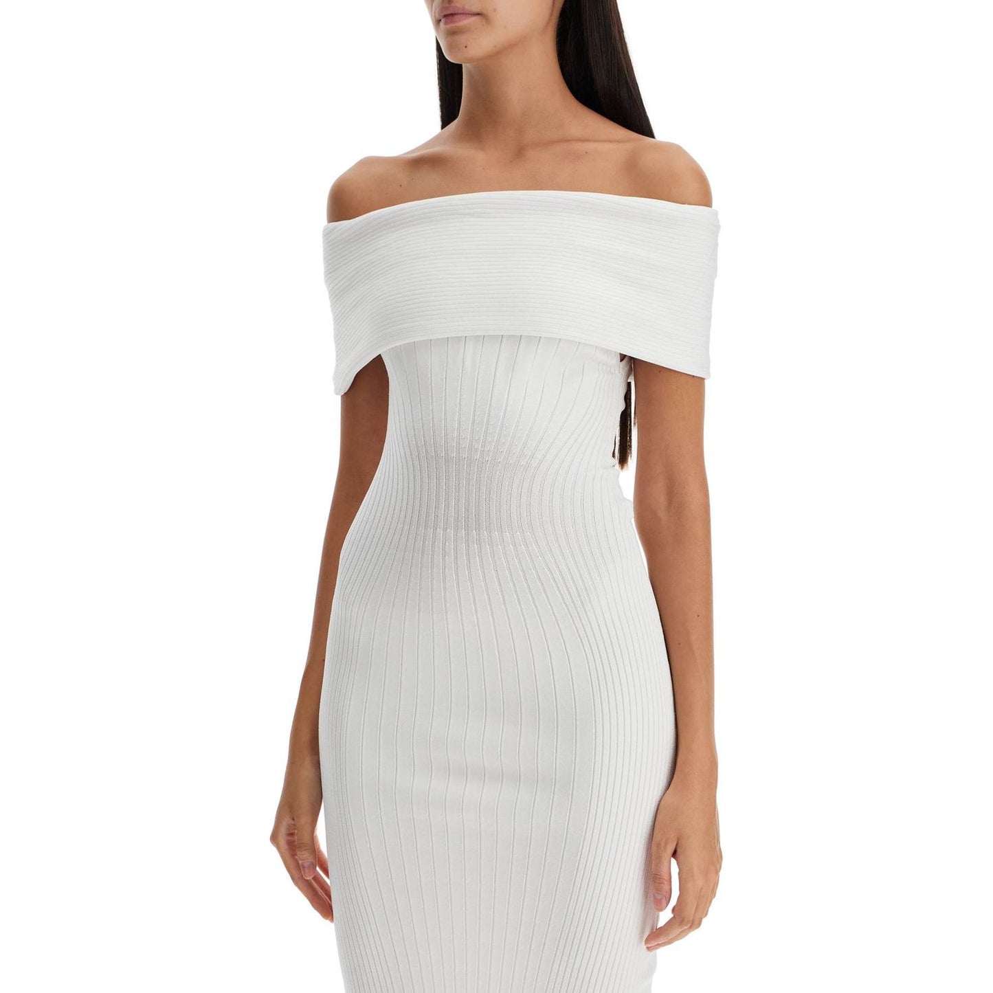 Mugler off-shoulder midi Dresses Mugler