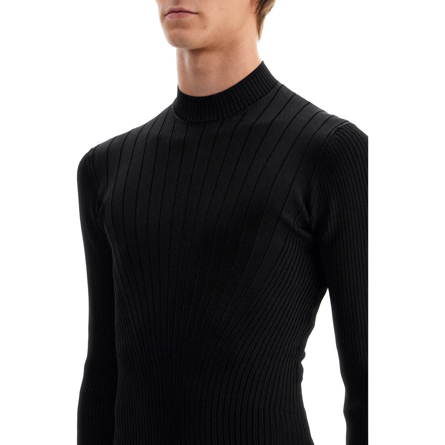 Mugler fitted long-sleeved top Knitwear Mugler