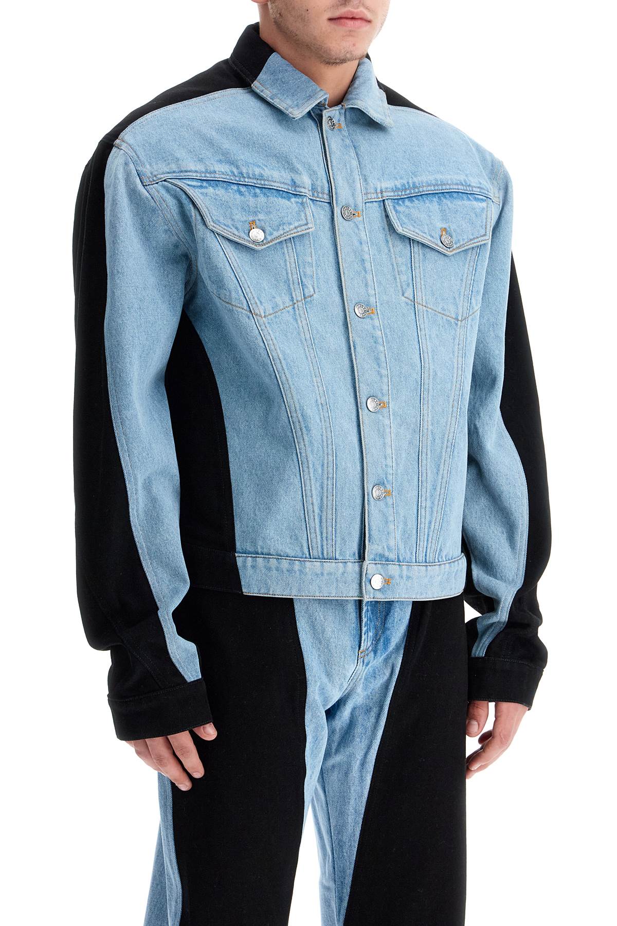 Mugler two-tone denim jacket Jackets Mugler