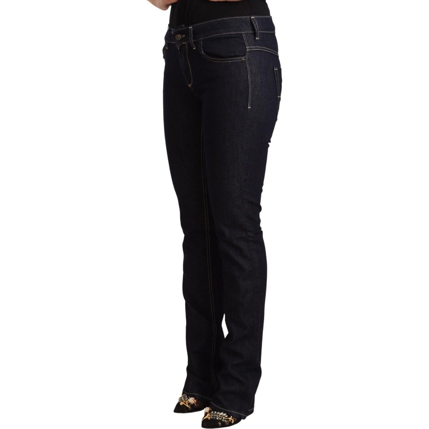 GF Ferre Chic Low Waist Skinny Jeans in Timeless Black GF Ferre