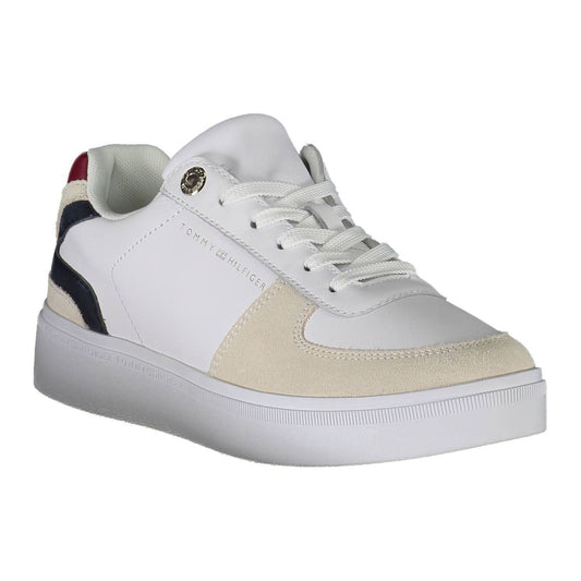 Tommy Hilfiger White Leather Women Sneaker Tommy Hilfiger