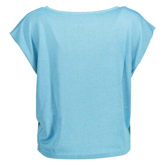 Kocca Light Blue Viscose Women Top Kocca