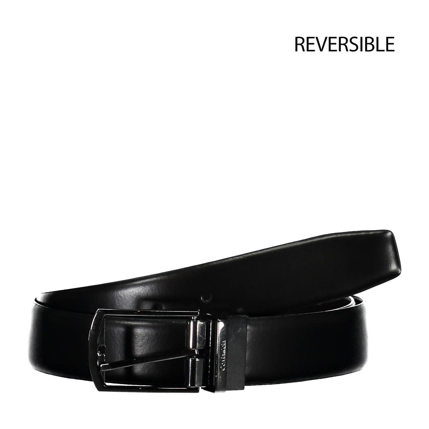 Calvin Klein Black Leather Men Belt Calvin Klein