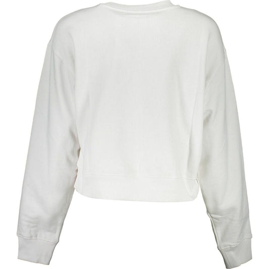 Guess Jeans White Cotton Women Sweater Guess Jeans