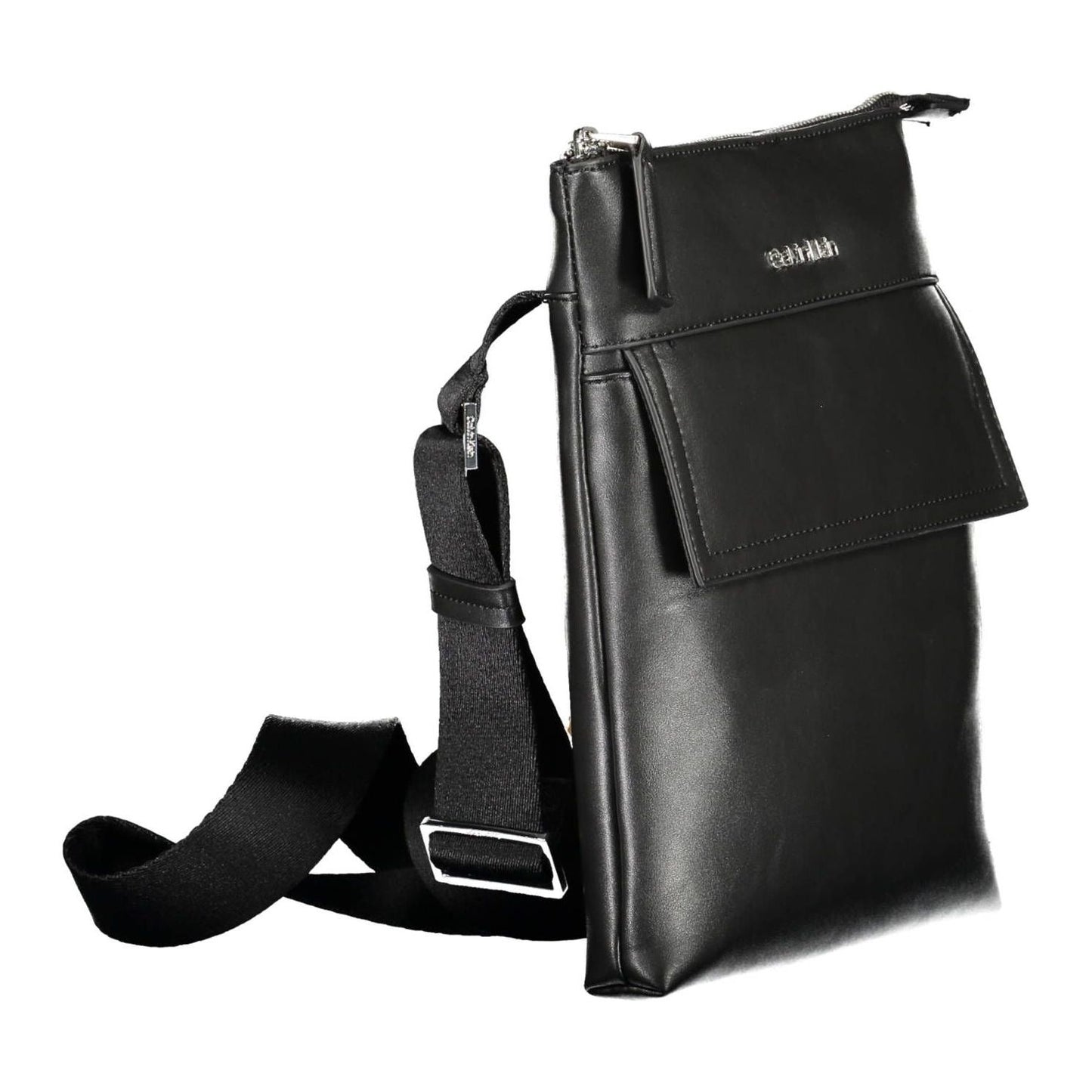 Calvin Klein Black Polyester Men Shoulder Bag Calvin Klein