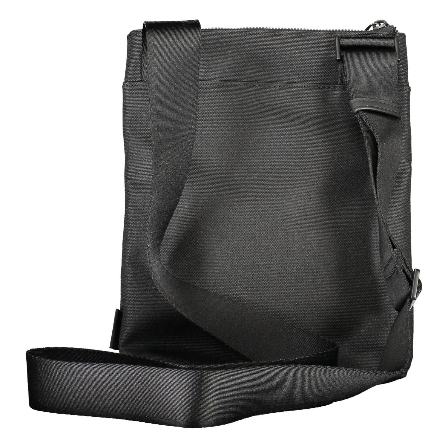 Front view with bag zipped and handles upright.