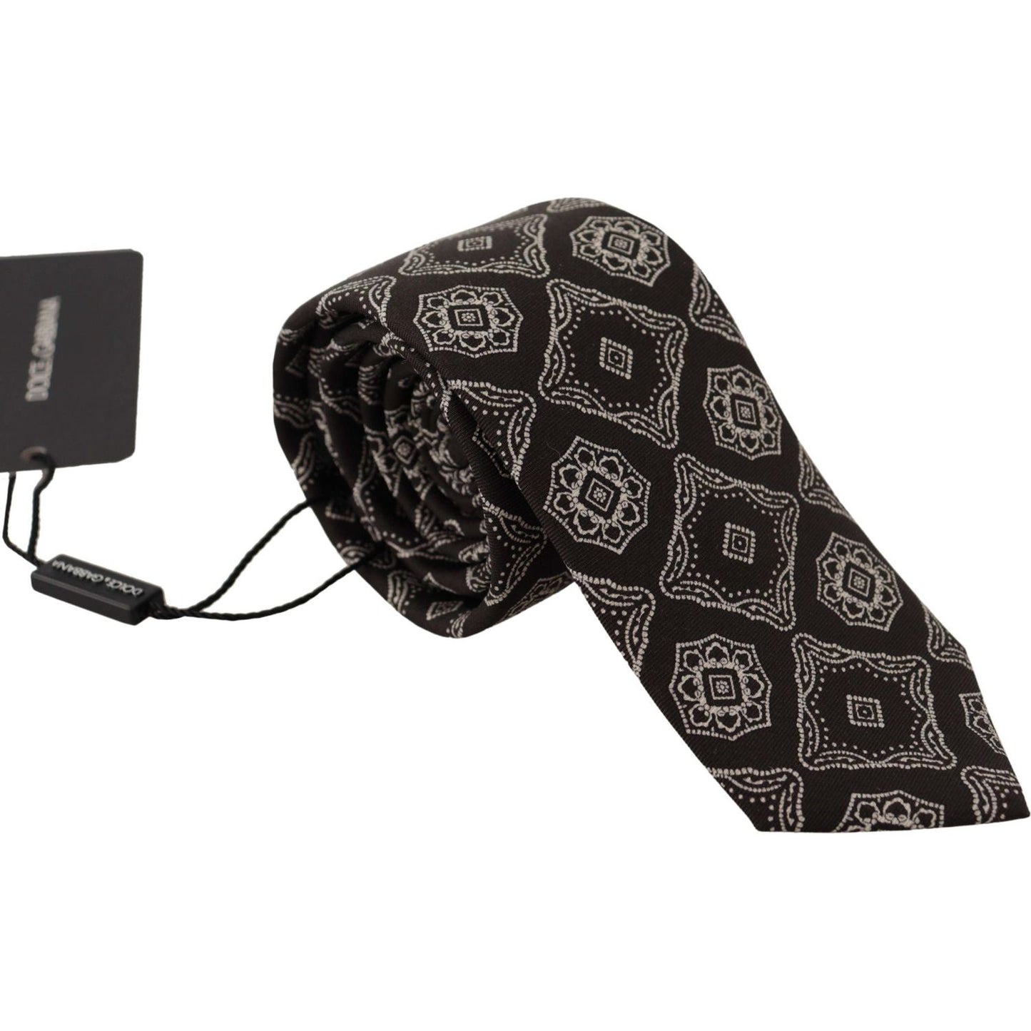 Dolce & Gabbana Elegant Silk Geometric Bow Tie Dolce & Gabbana