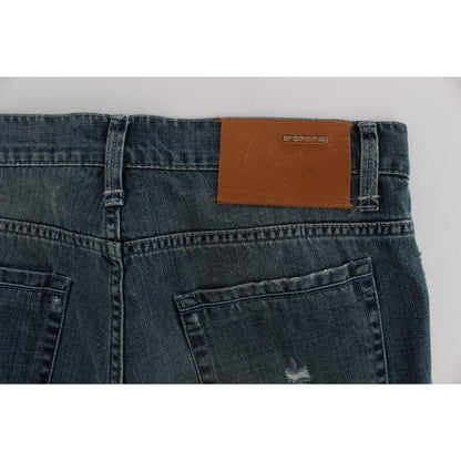 Acht Blue Wash Cotton Denim Regular Fit Jeans