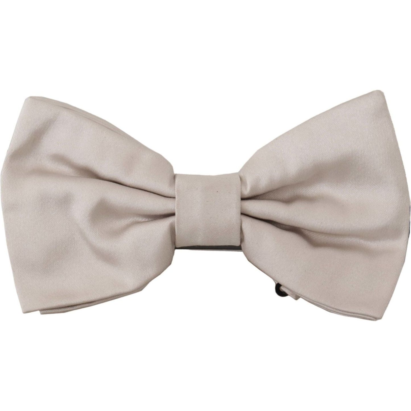 Dolce & Gabbana Exquisite Silk Gray Bow Tie Dolce & Gabbana