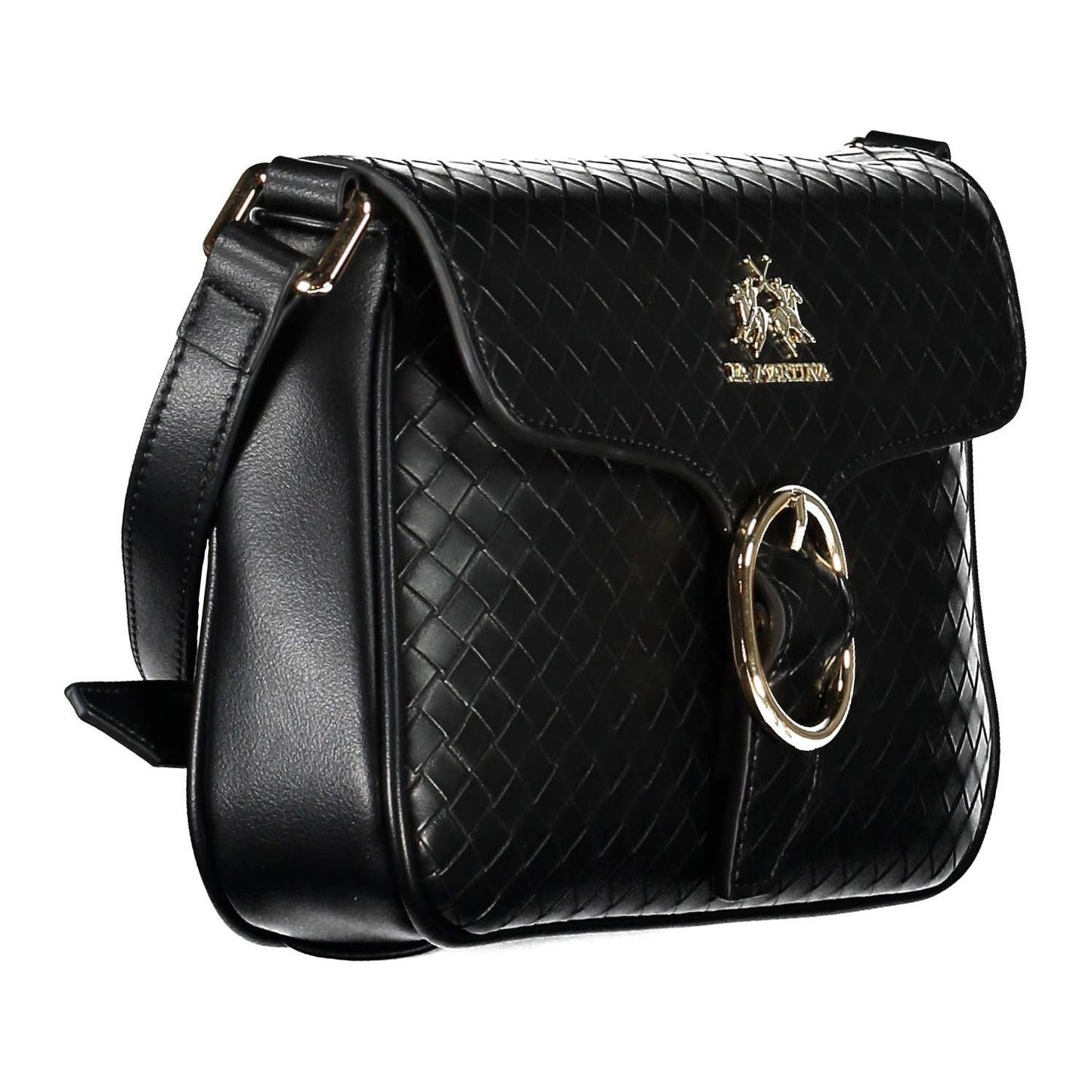 La Martina Black Polyethylene Women Handbag La Martina