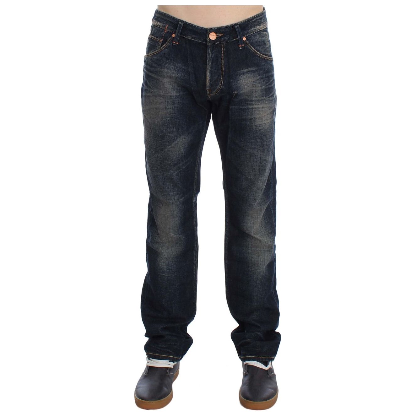 Acht Elegant Straight Fit Low Waist Men's Jeans Acht