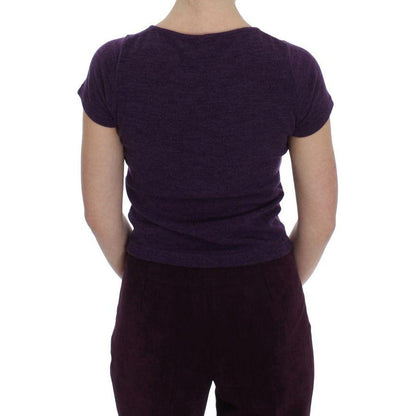 BENCIVENGA Purple Wool Suit T-Shirt Set