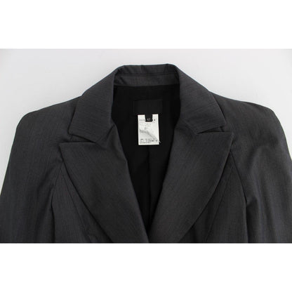 Exte Gray One Button Two Piece Suit Suit