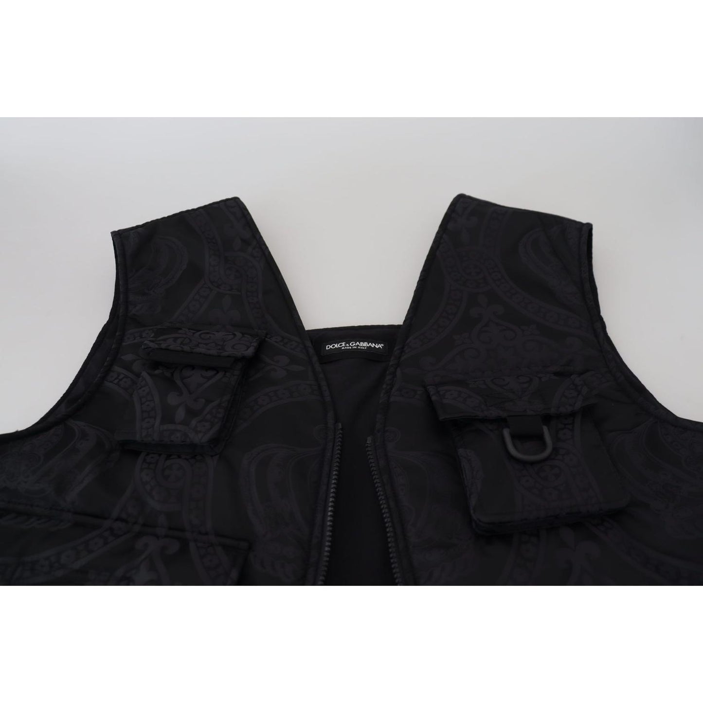 Dolce & Gabbana Elegant Sleeveless Vest Jacket in Black Dolce & Gabbana