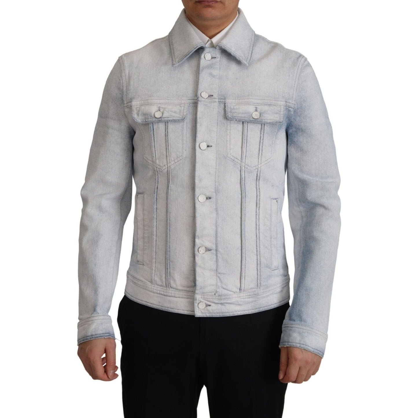 Dolce & Gabbana Elegant Light Blue Denim Jacket Dolce & Gabbana