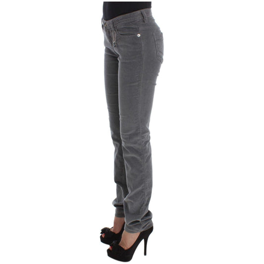 Costume National Sleek Super Slim Gray Jeans Costume National