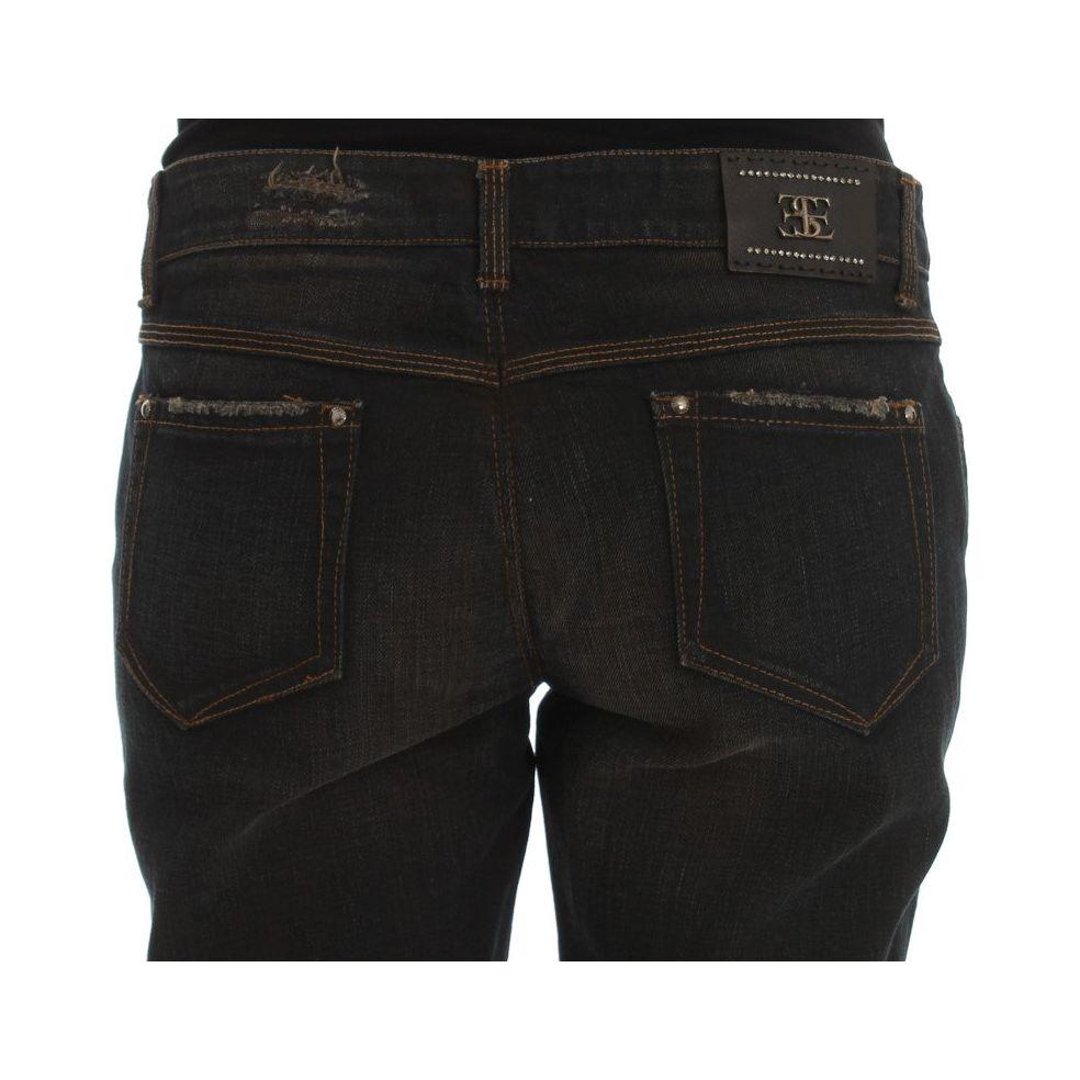 Ermanno Scervino Blue Wash Cotton Boyfriend Jeans