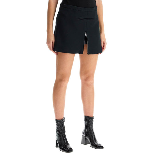 Courreges twill mini skirt with zipper Skirts Courreges